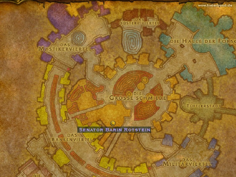 Senator Barin Rotstein (Senator Barin Redstone) Quest NSC WoW World of Warcraft 