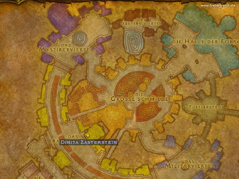 Dinita Zasterstein (Dinita Stonemantle) Quest NSC WoW World of Warcraft 