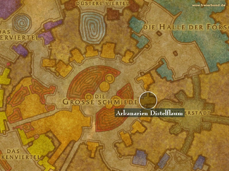 Arkanarien Distelflaum (Thustlefuzz Arcanery) Landmark WoW World of Warcraft 