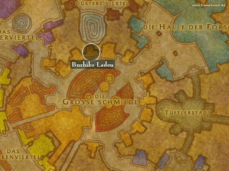 Burbiks Laden (Burbik's Supplies) Landmark WoW World of Warcraft 