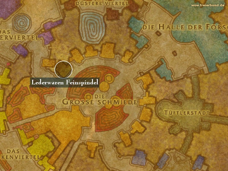 Lederwaren Feinspindel (Finespindle's Leather Goods) Landmark WoW World of Warcraft 