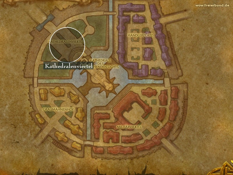 Kathedralenviertel (Cathedral Quarter) Landmark WoW World of Warcraft 