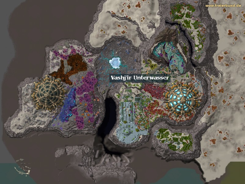 Vashj'ir Unterwasser (Vashj'ir no liquid) Zone WoW World of Warcraft 