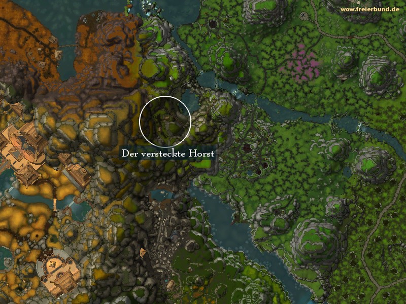 Der versteckte Horst (The Secret Aerie) Landmark WoW World of Warcraft 