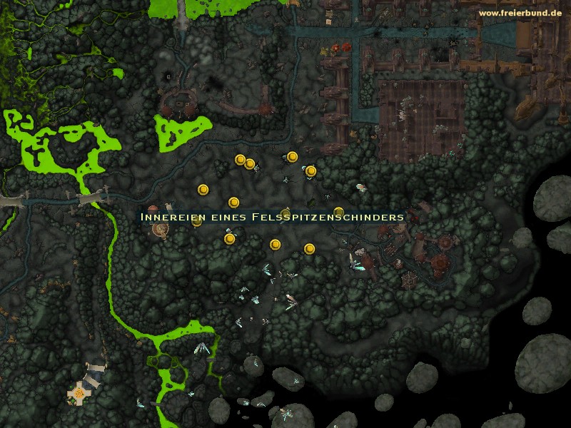 Innereien eines Felsspitzenschinders (Rocknail Flayer Giblets) Quest-Gegenstand WoW World of Warcraft 