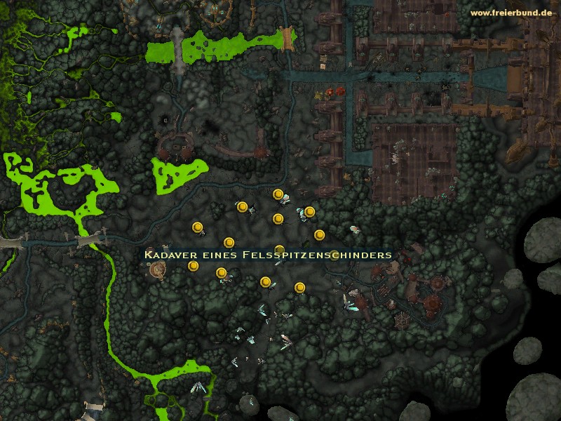 Kadaver eines Felsspitzenschinders (Rocknail Flayer Carcass) Quest-Gegenstand WoW World of Warcraft 