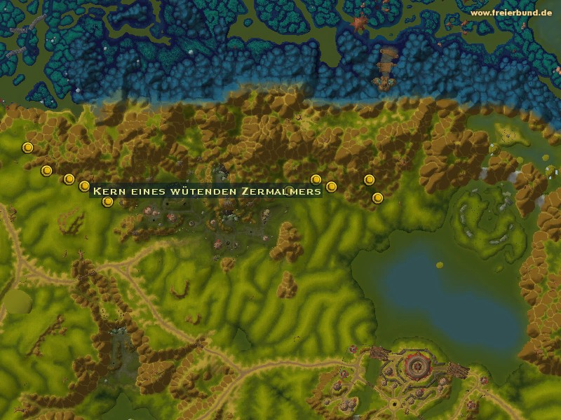 Kern eines wütenden Zermalmers (Enraged Crusher Core) Quest-Gegenstand WoW World of Warcraft 