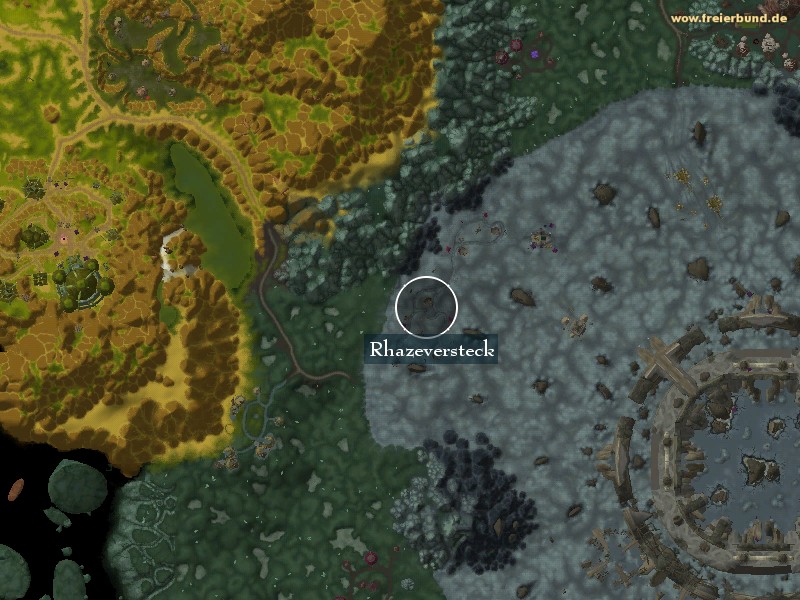 Rhazeversteck (Veil Rhaze) Landmark WoW World of Warcraft 