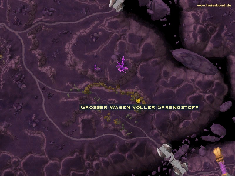 Großer Wagen voller Sprengstoff (Big Wagon full of explosives) Quest-Gegenstand WoW World of Warcraft 