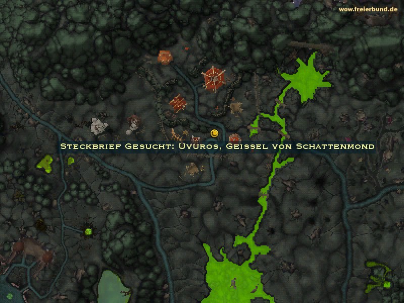 Steckbrief Gesucht: Uvuros, Geißel von Schattenmond (Wanted: Uvuros, Scourge of Shadowmoon) Quest-Gegenstand WoW World of Warcraft 