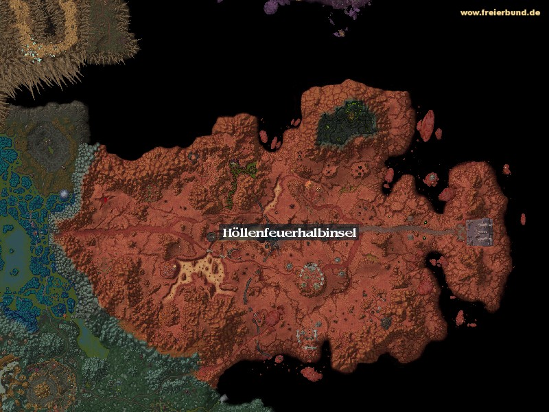 Höllenfeuerhalbinsel (Hellfire Peninsula) Zone WoW World of Warcraft 