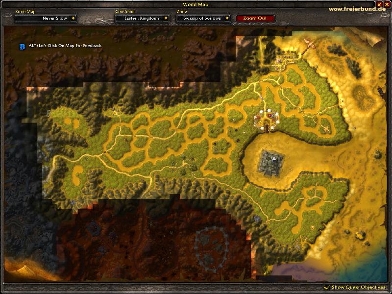 Cataclysm - Swamp of Sorrows - Zone Map (Cataclysm - Swamp of Sorrows - Zone Map)