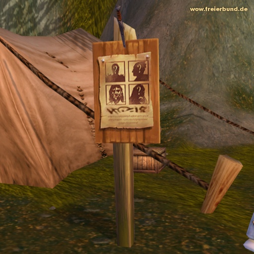 Steckbriefbrett (Wanted Board) Quest-Gegenstand WoW World of Warcraft  2