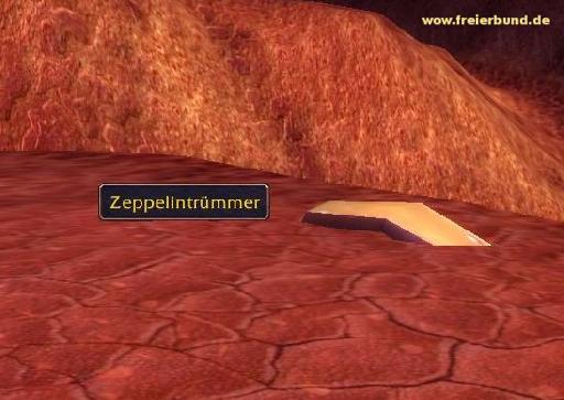 Zeppelintrümmer (Zeppelin Debris) Quest-Gegenstand WoW World of Warcraft  2