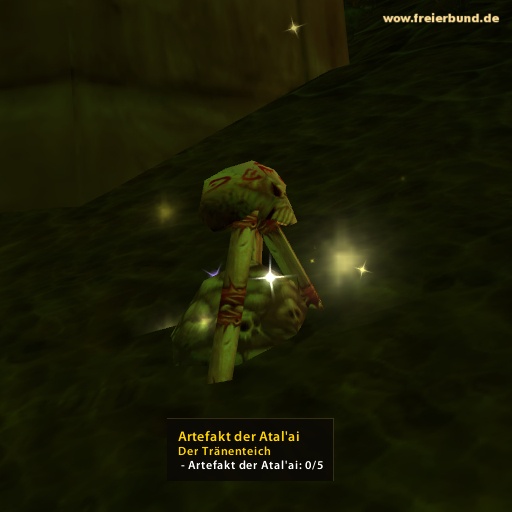 Artefakt der Atal'ai (Atal'ai Artifact) Quest-Gegenstand WoW World of Warcraft  2