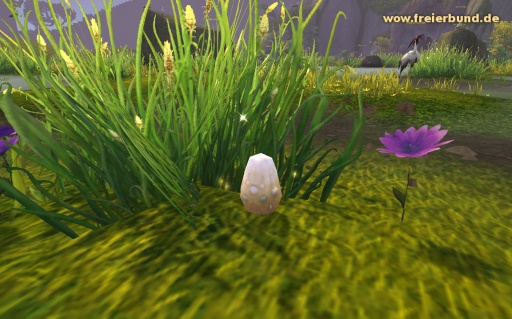Ei eines Weißkopfkranichs (Whitefisher Crane Egg) Quest-Gegenstand WoW World of Warcraft  2