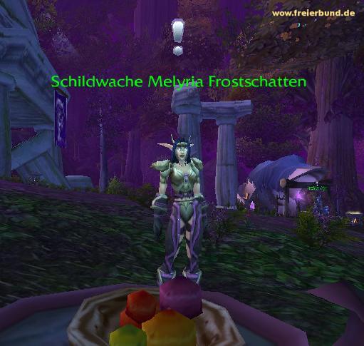 Schildwache Melyria Frostschatten (Sentinel Melyria Frostshadow) Quest NSC WoW World of Warcraft  2