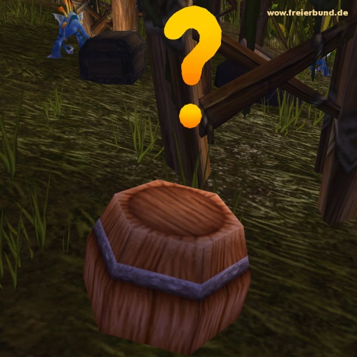 Halb vergrabenes Fass (Half-buried Barrel) Quest-Gegenstand WoW World of Warcraft  2