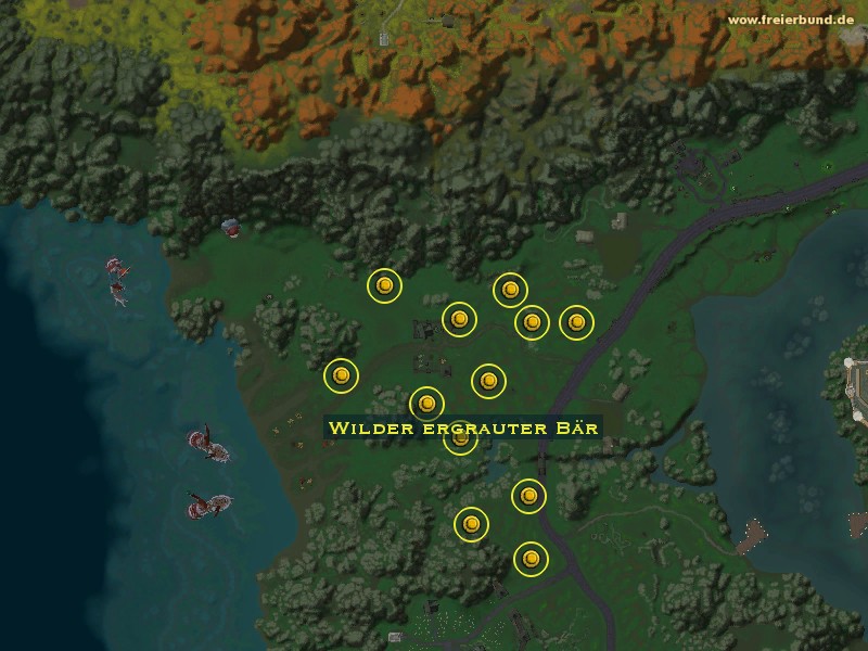 Wilder ergrauter Bär (Giant Grizzled Bear) Monster WoW World of Warcraft 