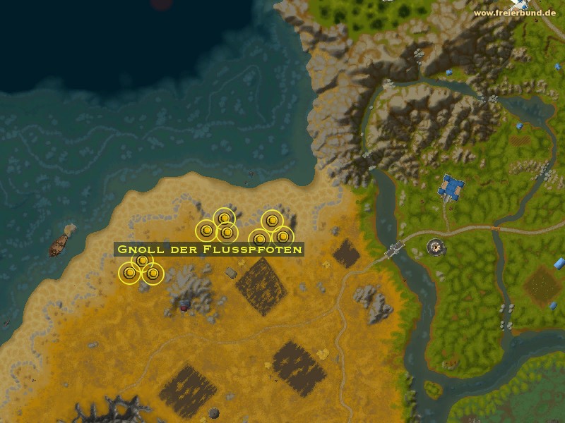 Gnoll der Flusspfoten (Riverpaw Gnoll) Monster WoW World of Warcraft 