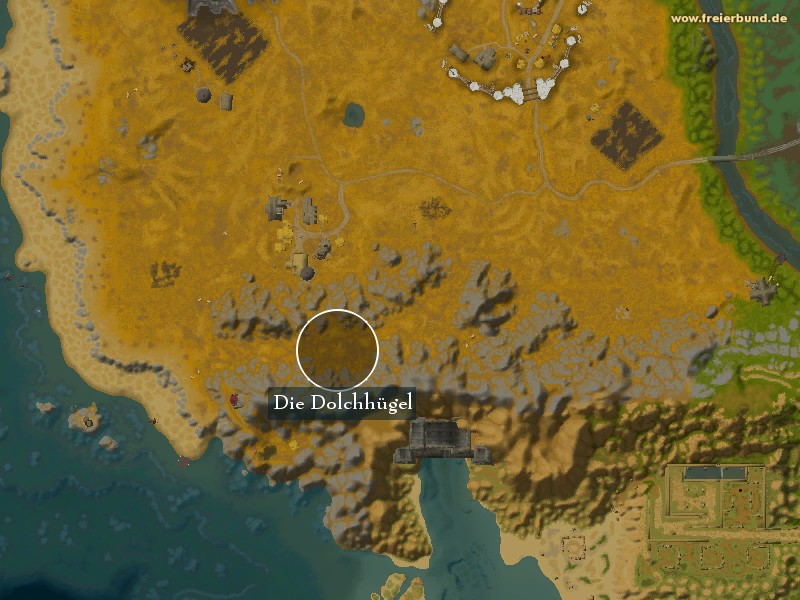 Die Dolchhügel (The Dagger Hills) Landmark WoW World of Warcraft 
