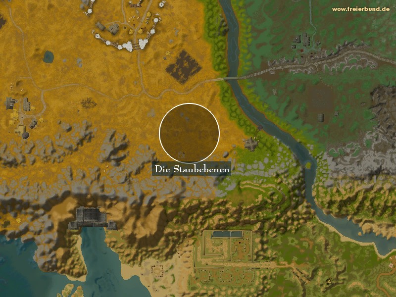 Die Staubebenen (The Dust Plains) Landmark WoW World of Warcraft 