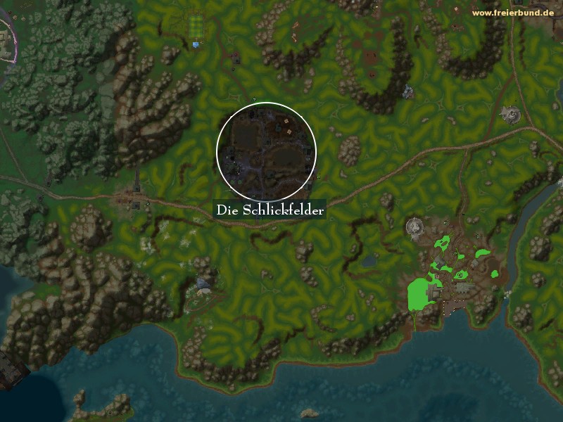 Die Schlickfelder (The Sludge Fields) Landmark WoW World of Warcraft 
