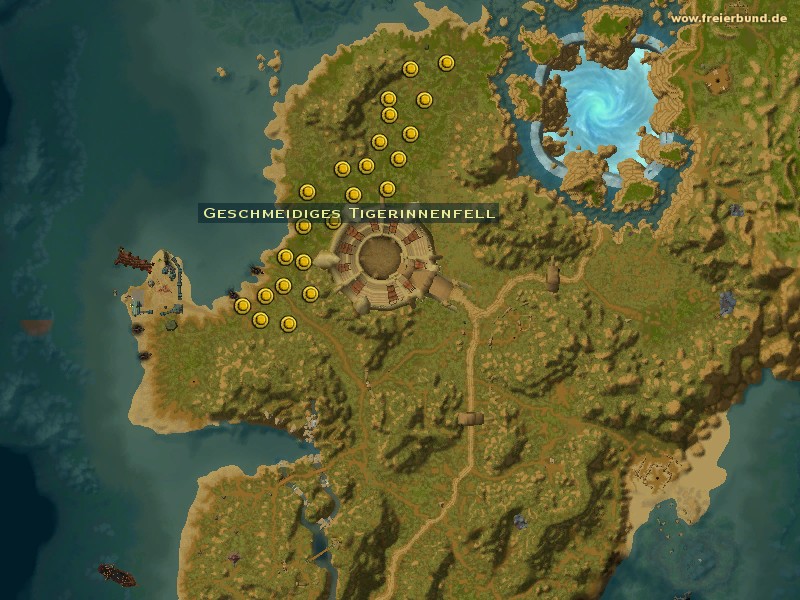 Geschmeidiges Tigerinnenfell (Supple Tigress Fur) Quest-Gegenstand WoW World of Warcraft 