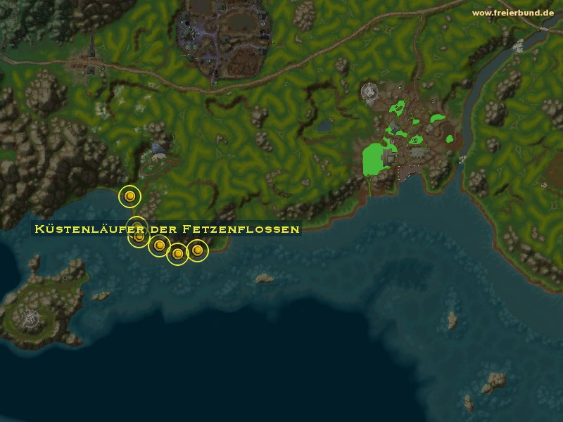 Küstenläufer der Fetzenflossen (Torn Fin Coastrunner) Monster WoW World of Warcraft 