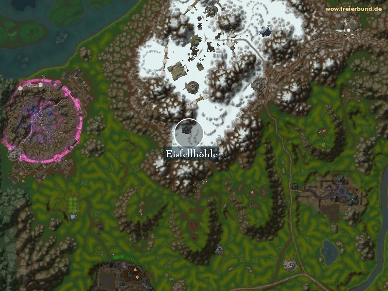 Eisfellhöhle (Crowless Cave) Landmark WoW World of Warcraft 