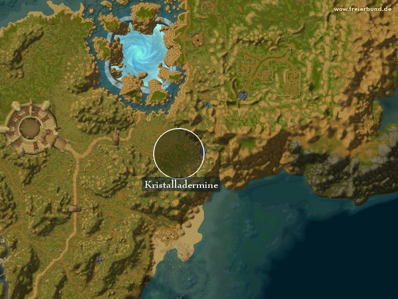 Kristalladermine (Crystalvein-Mine) Landmark WoW World of Warcraft 