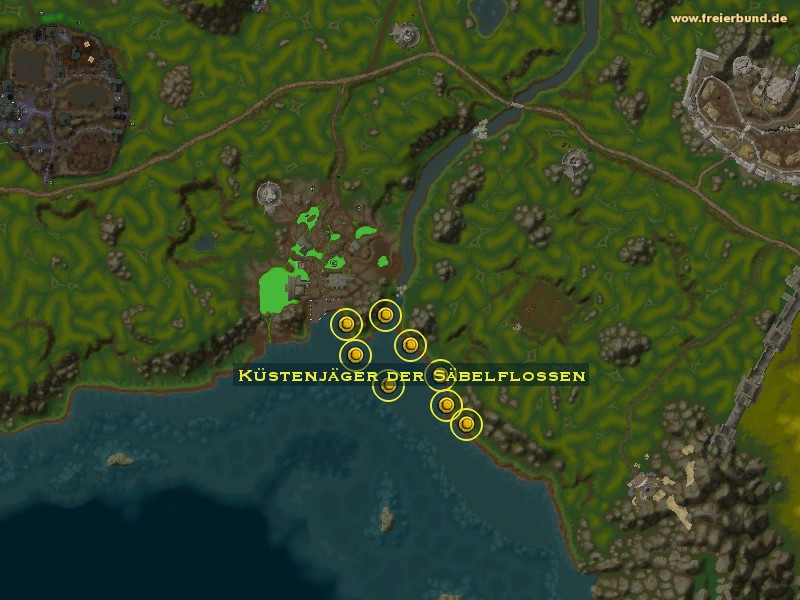 Küstenjäger der Säbelflossen (Daggerspine Shorehunter) Monster WoW World of Warcraft 