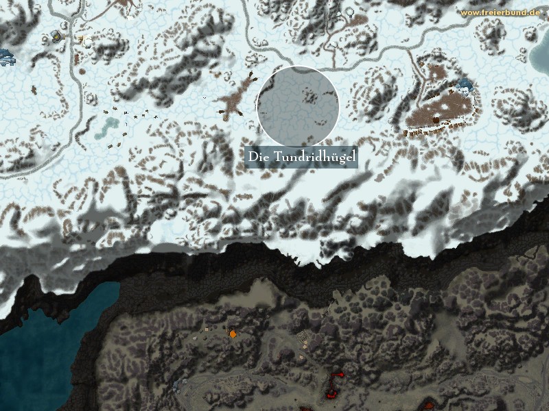 Die Tundridhügel (The Tundrid Hills) Landmark WoW World of Warcraft 