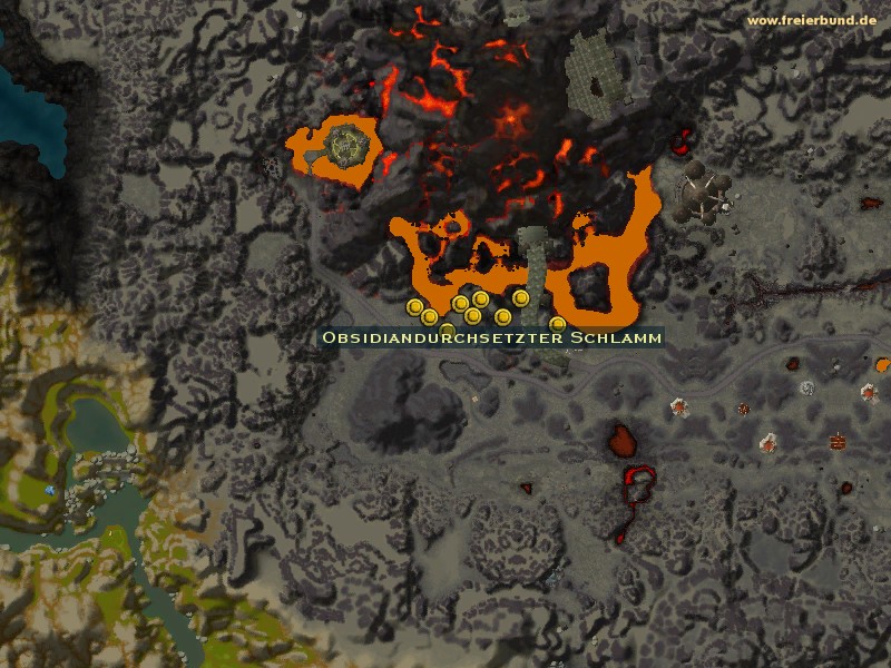 Obsidiandurchsetzter Schlamm (Obsidian-Flecked Mud) Quest-Gegenstand WoW World of Warcraft 