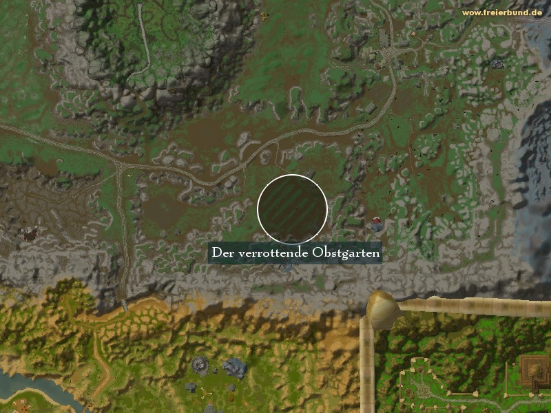 Der verrottende Obstgarten (The Rotting Orchard) Landmark WoW World of Warcraft 