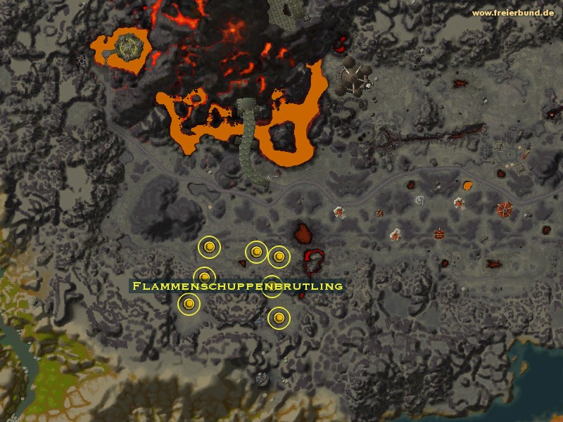 Flammenschuppenbrutling (Flamescale Broodling) Monster WoW World of Warcraft 