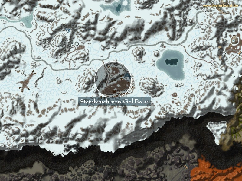 Steinbruch von Gol'Bolar (Gol'Bolar Quarry) Landmark WoW World of Warcraft 