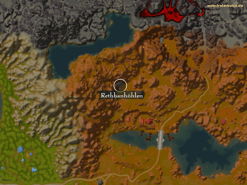 Rethbanhöhlen (Rethban Caverns) Landmark WoW World of Warcraft 