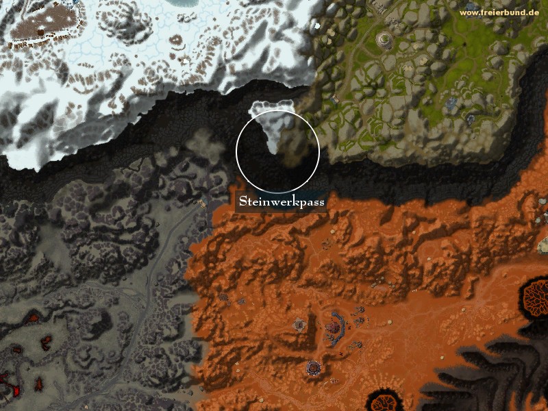 Steinwerkpass (Slither Rock) Landmark WoW World of Warcraft 