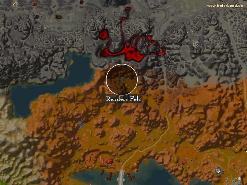 Renders Fels (Renders Rock) Landmark WoW World of Warcraft 