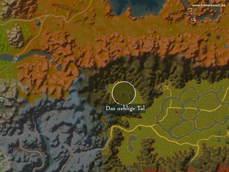 Das neblige Tal (Misty Valley) Landmark WoW World of Warcraft 