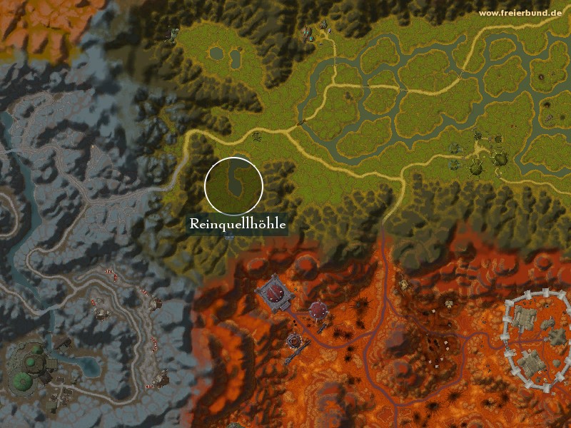 Reinquellhöhle (Purespring Cave) Landmark WoW World of Warcraft 