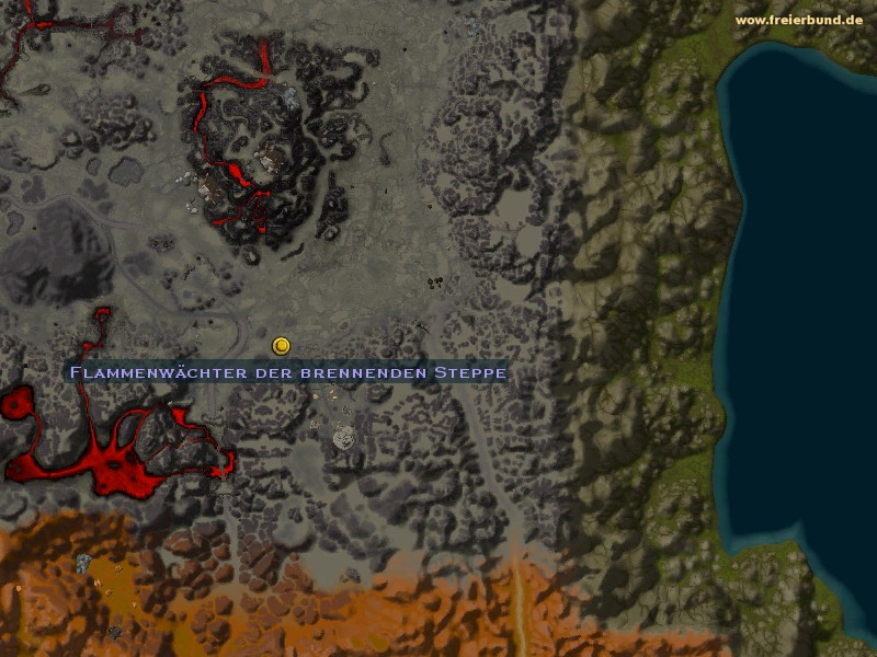 Flammenwächter der brennenden Steppe (Burning Steppes Flame Warden) Quest NSC WoW World of Warcraft 