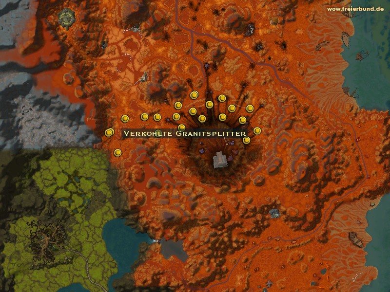 Verkohlte Granitsplitter (Charred Granite Chips) Quest-Gegenstand WoW World of Warcraft 