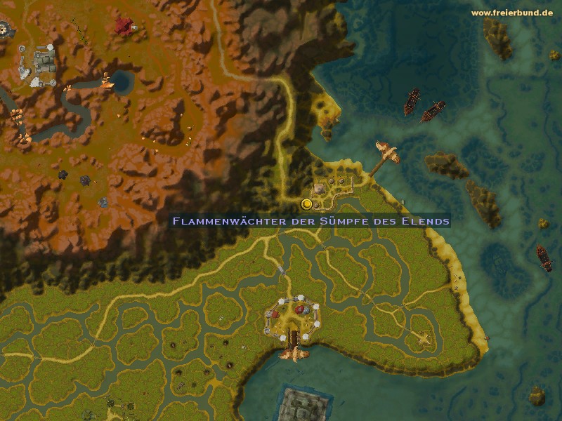 Flammenwächter der Sümpfe des Elends (Swamp of Sorrows Flame Warden) Quest NSC WoW World of Warcraft 