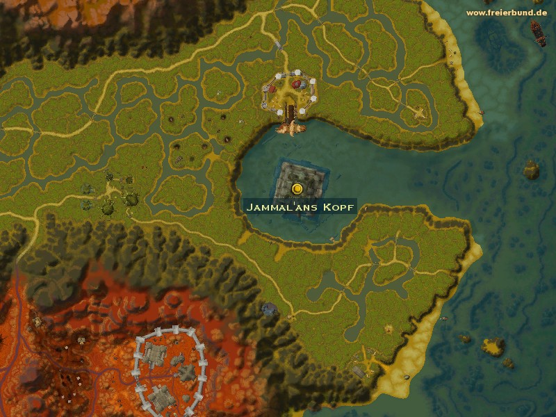 Jammal'ans Kopf (Head of Jammal'an) Quest-Gegenstand WoW World of Warcraft 
