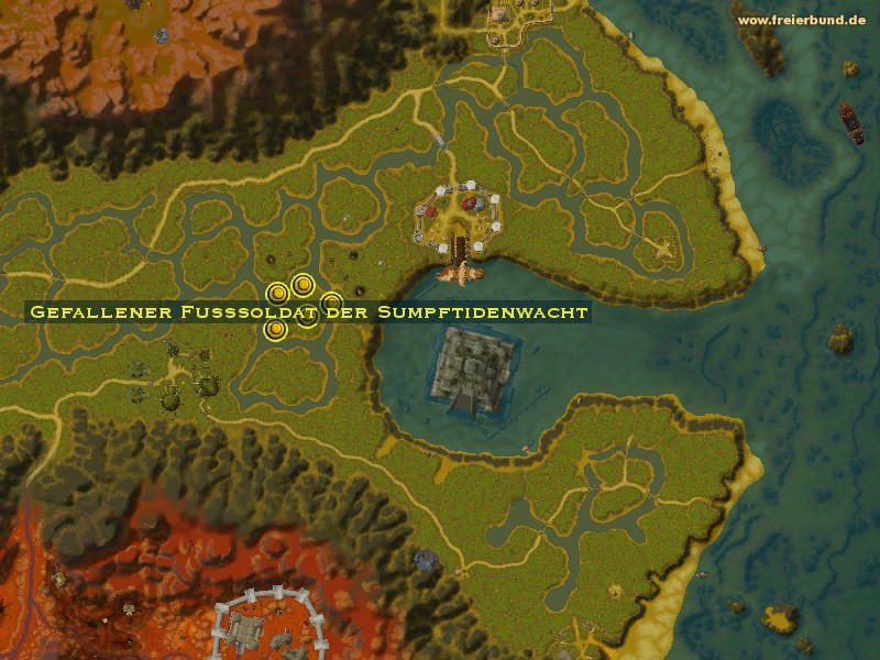 Gefallener Fußsoldat der Sumpftidenwacht (Fallen Marshtide Footman) Monster WoW World of Warcraft 