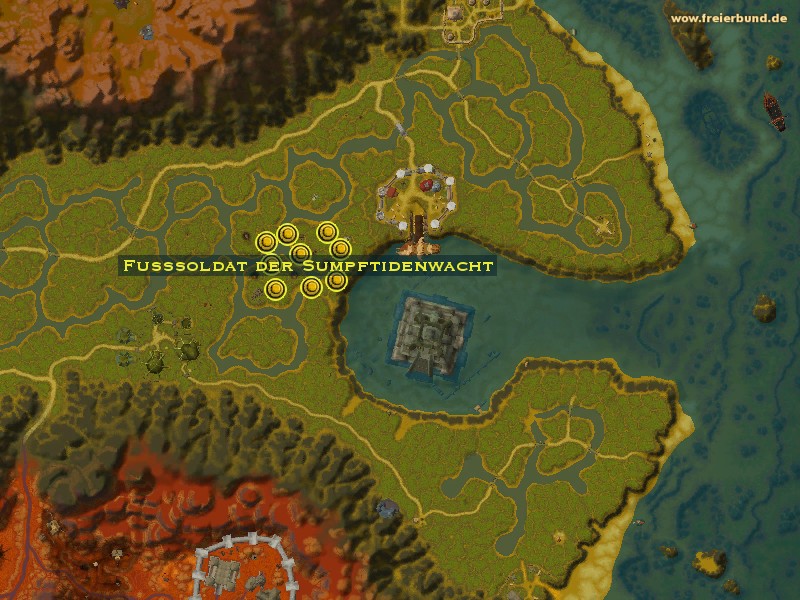 Fußsoldat der Sumpftidenwacht (Marshtide Footman) Monster WoW World of Warcraft 