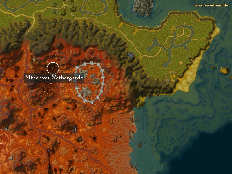 Mine von Nethergarde (The Nethergarde Mines) Landmark WoW World of Warcraft 