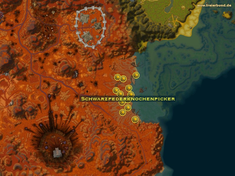 Schwarzfederknochenpicker (Darktail Bonepicker) Monster WoW World of Warcraft 